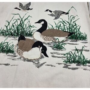 VTG R.A. Briggs Bath Towel & Washcloth 2-Piece 2321 Canadian Geese Mallard‎ Duck
